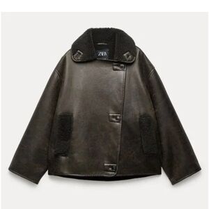 Zara RELAXED DOUBLE FACED JACKET ZW COLLECTION